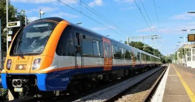 train running on track
